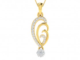 Diamond Filigree Pendant & Earring