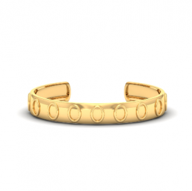 Men's Gold Cuff Bracelet - Motivic Collection