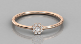 Casual Star Diamond Ring - For Her