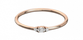 Diamond Trinity Stack Ring