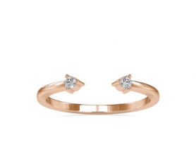 Cuff Diamond Promise Ring for Her
